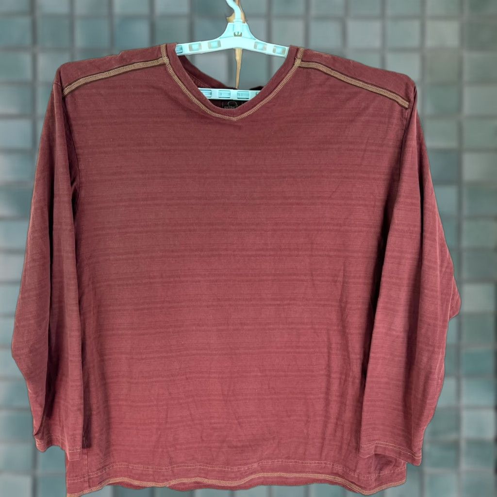 Vintage RedHead Striped Long Sleeve Shirt Mens 2XL Maroon Cotton Outdoor Sports Size US XXL / EU 58 / 5 - 1 Thumbnail