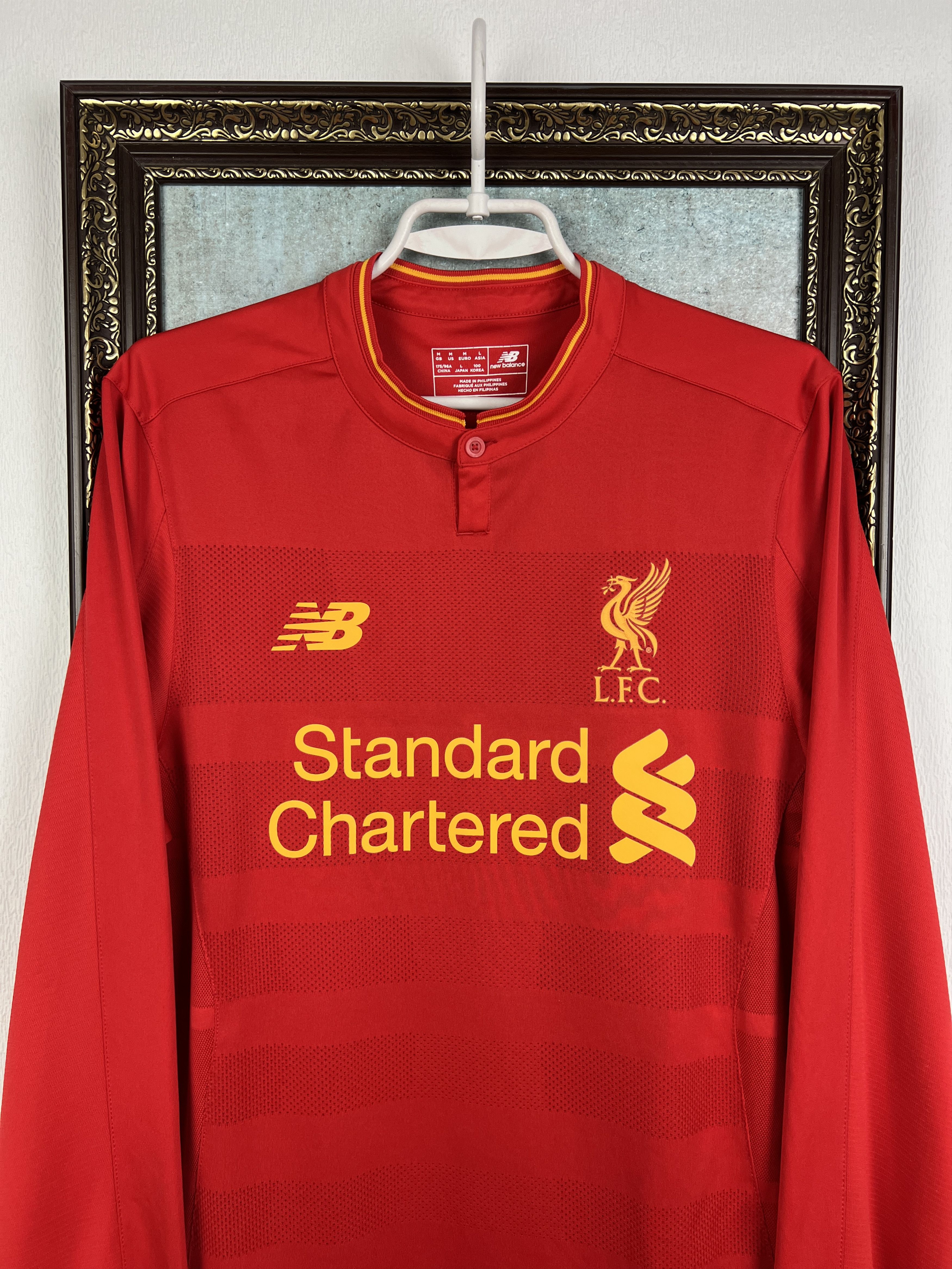 New Balance Liverpool Home football shirt 2016 Long Sleeve Jersey Trikot Size US M / EU 48-50 / 2 - 2 Thumbnail