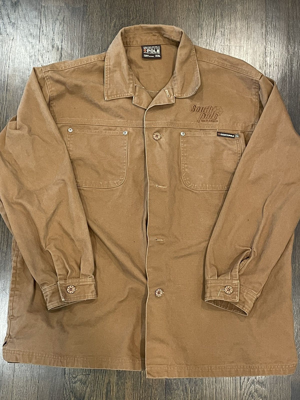 Southpole Southpole tan and brown button down shirt Size US XXL / EU 58 / 5 - 1 Thumbnail