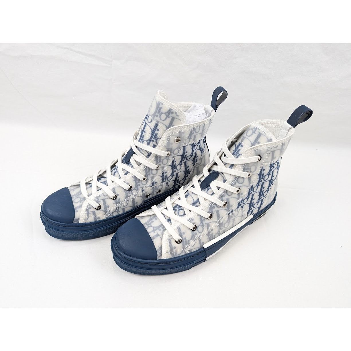 Dior o1rshd1 B23 HT Oblique Transparency in Blue Size US 12 / EU 45 - 20 Thumbnail