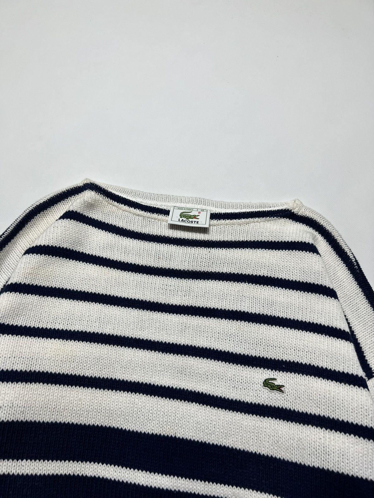 Lacoste × Vintage Vintage Y2k Lacoste Striped Oversized Sweater 90’s Size US M / EU 48-50 / 2 - 5 Thumbnail