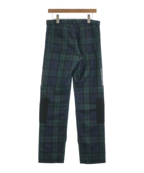 Comme des Garcons Homme Plus Cropped Pants Check Pattern Patches Zipper Wool Multicolor Size US 32 / EU 48 - 2 Thumbnail