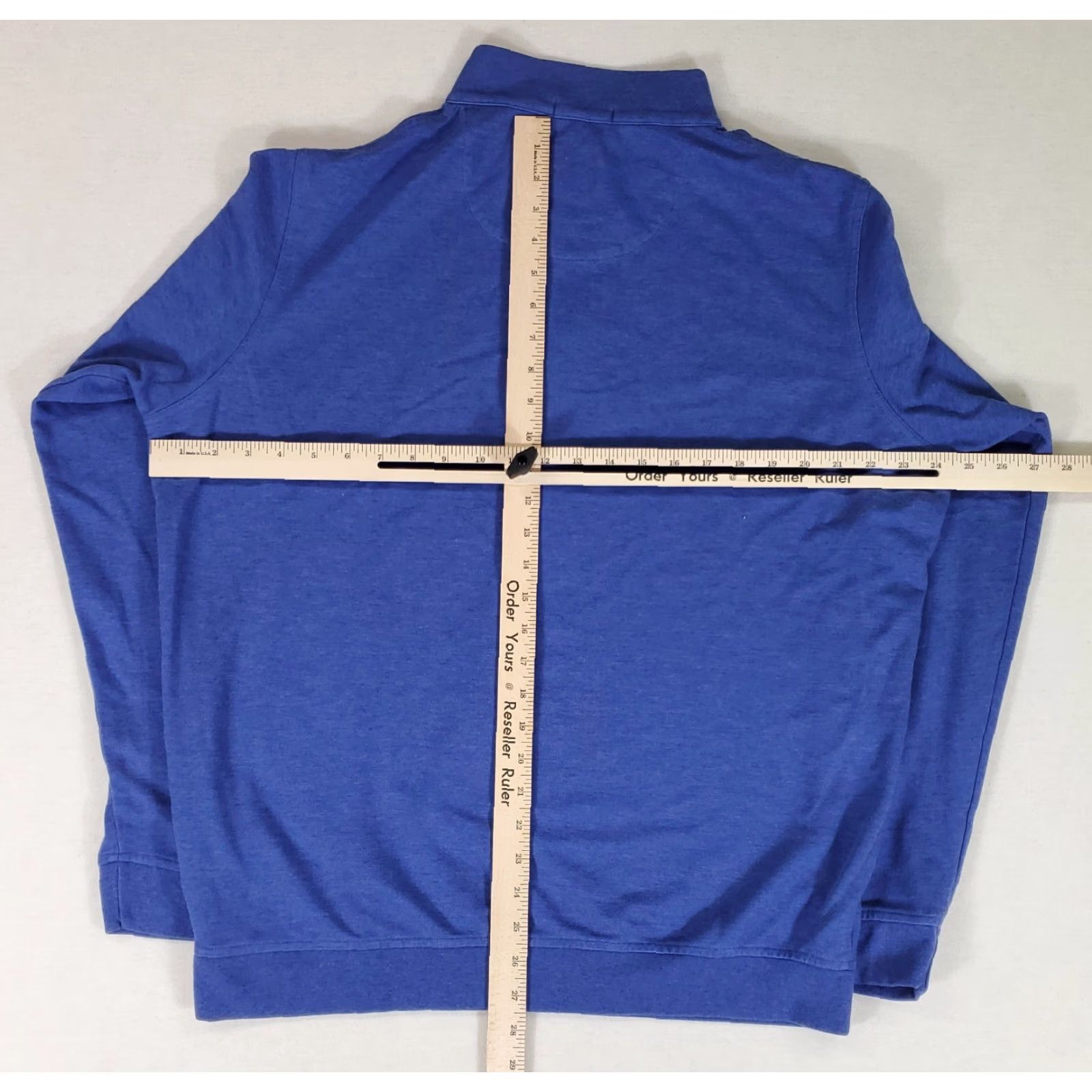Peter Millar Peter Millar Crown Comfort Blue Quarter Zip Cotton Modal Polyester Mens XL Size US XL / EU 56 / 4 - 4 Thumbnail