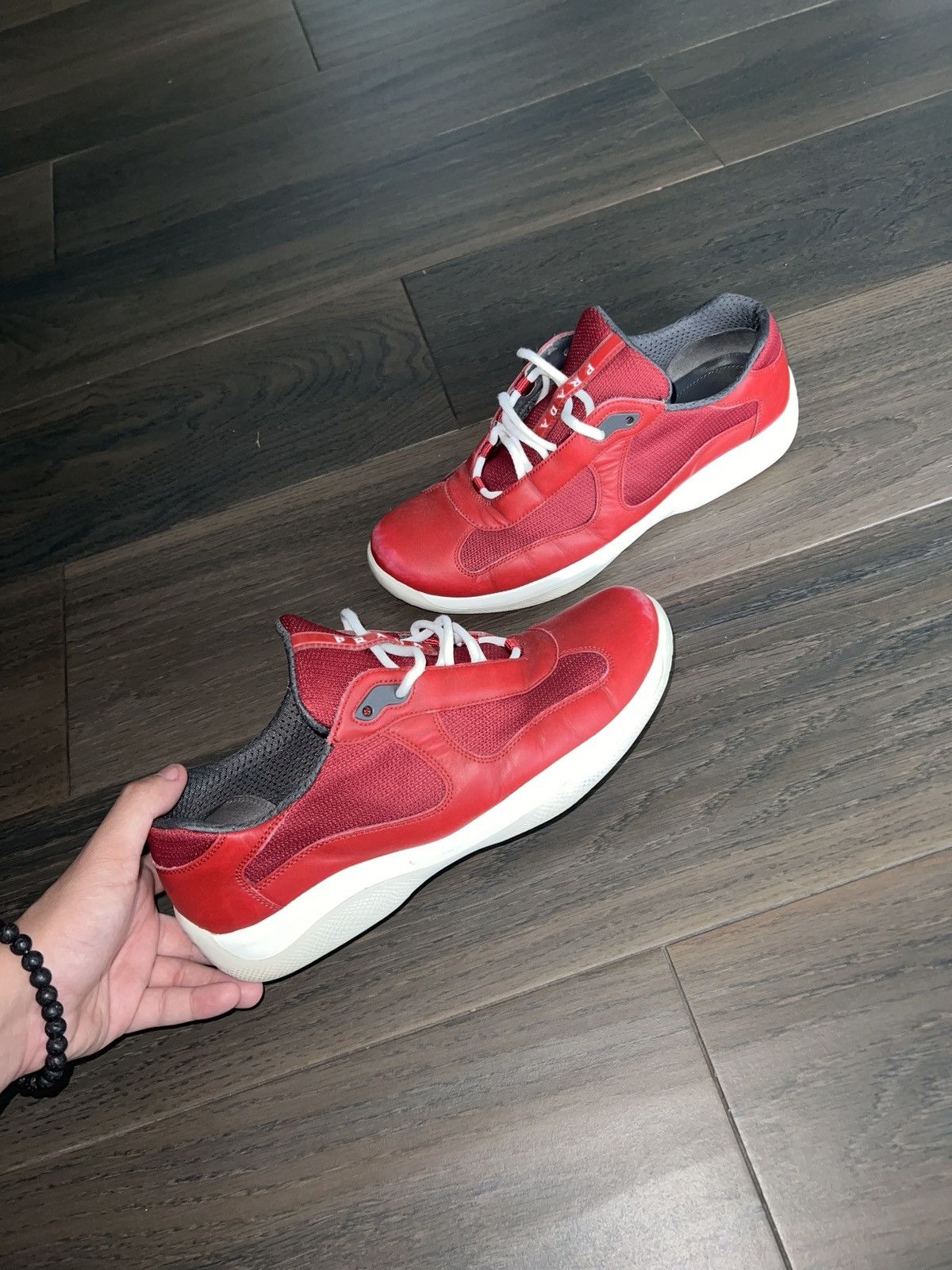 Prada 2000s Prada American Cup Sneakers Size US 8.5 / EU 41-42 - 1 Thumbnail