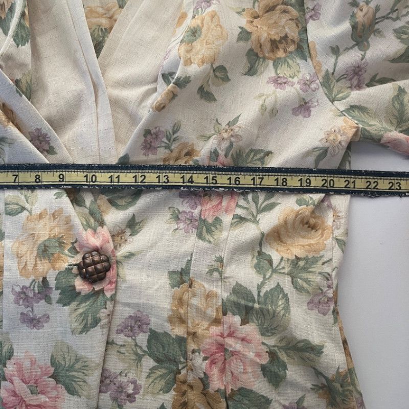 Designer Tina Barrie Floral Vintage Blazer Size M / US 6-8 / IT 42-44 - 5 Thumbnail