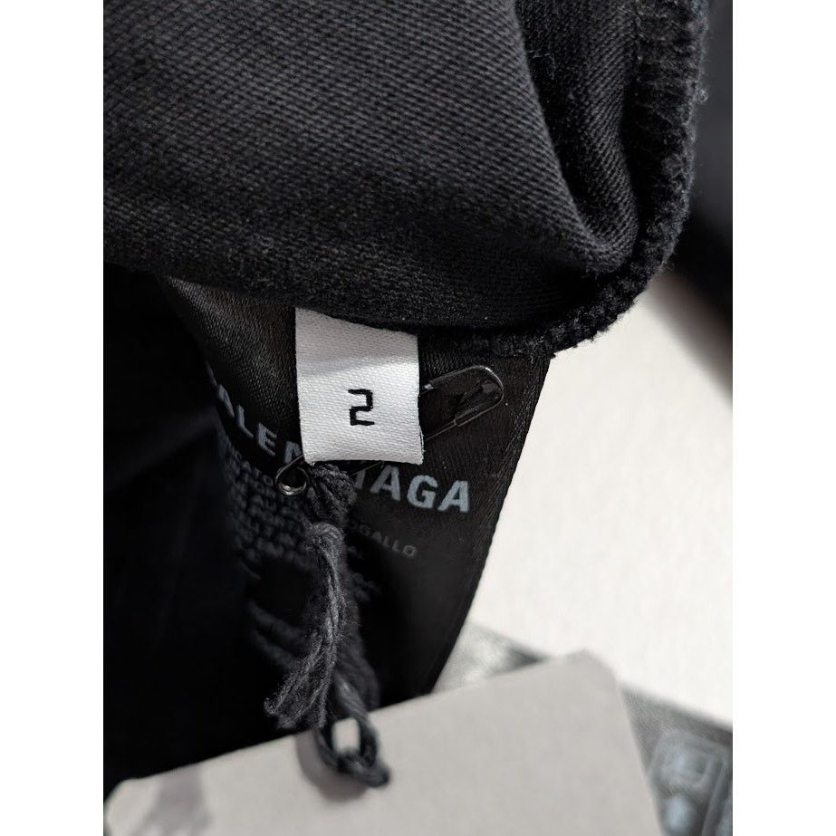 Balenciaga o1rshd1 Long Sleeve T-Shirt in Nero Size US M / EU 48-50 / 2 - 15 Thumbnail