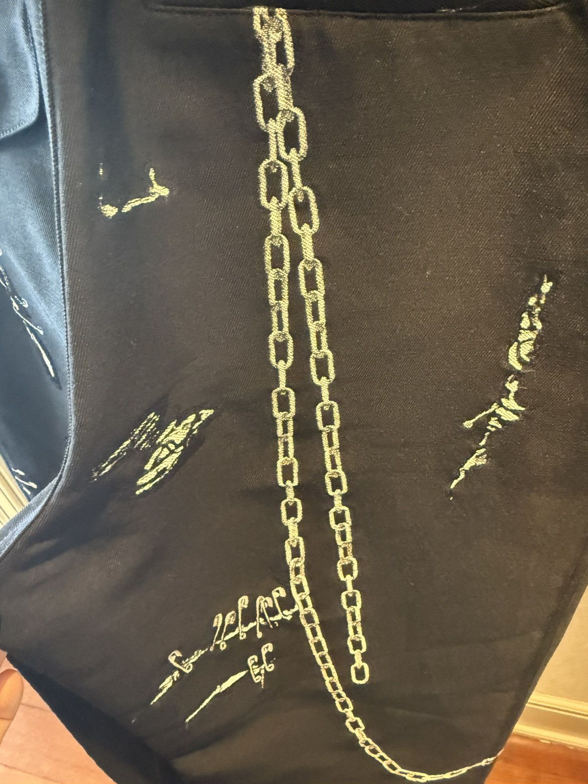 Alexander McQueen safety pins chains print pants size46 Size US 30 / EU 46 - 6 Thumbnail