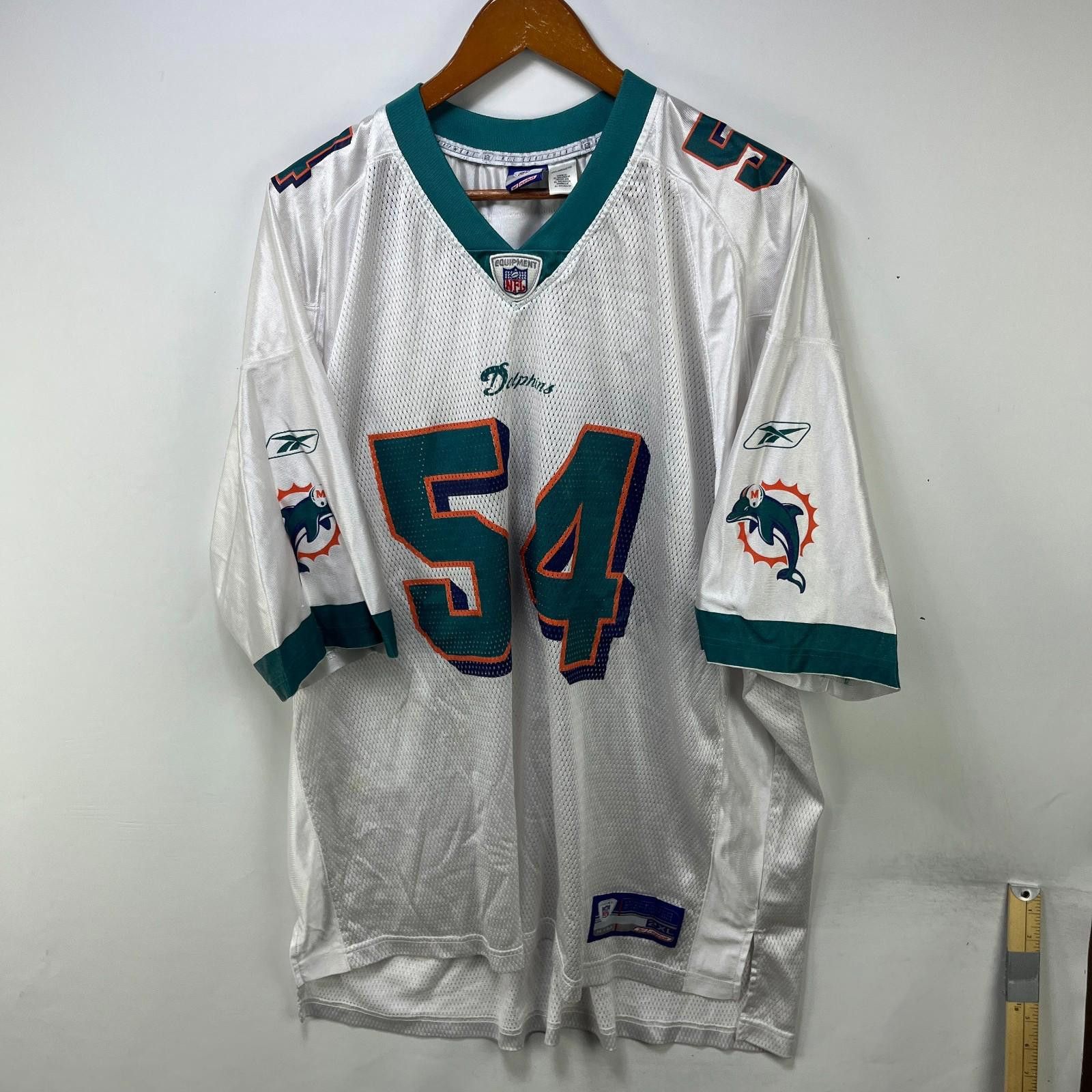 Vintage Miami Dolphins Zach Thomas 54 Jersey 2XL