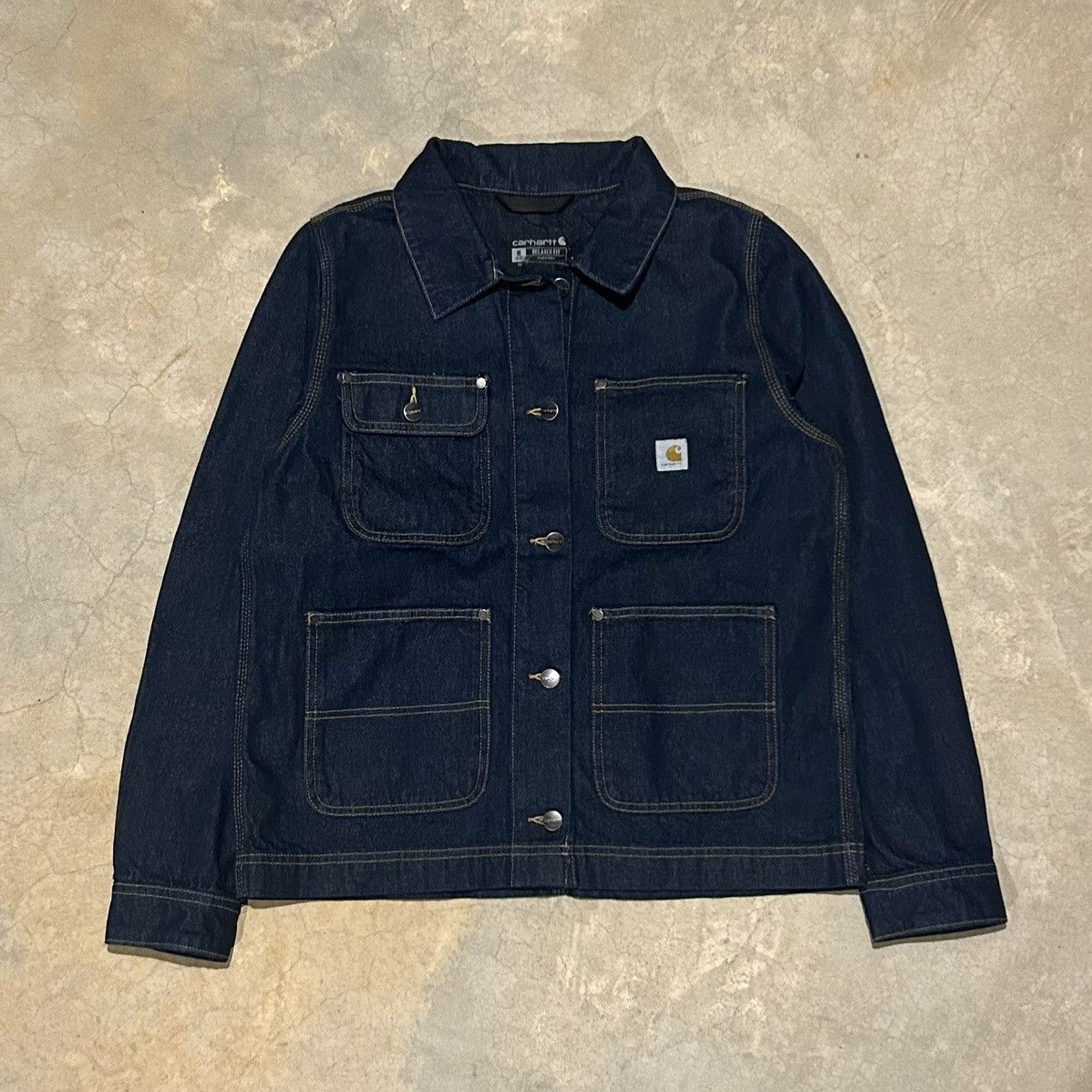 Carhartt × Vintage Carhartt Denim 4 Pocket Chore Trucker Jacket Deadstock Rare Size US M / EU 48-50 / 2 - 1 Thumbnail