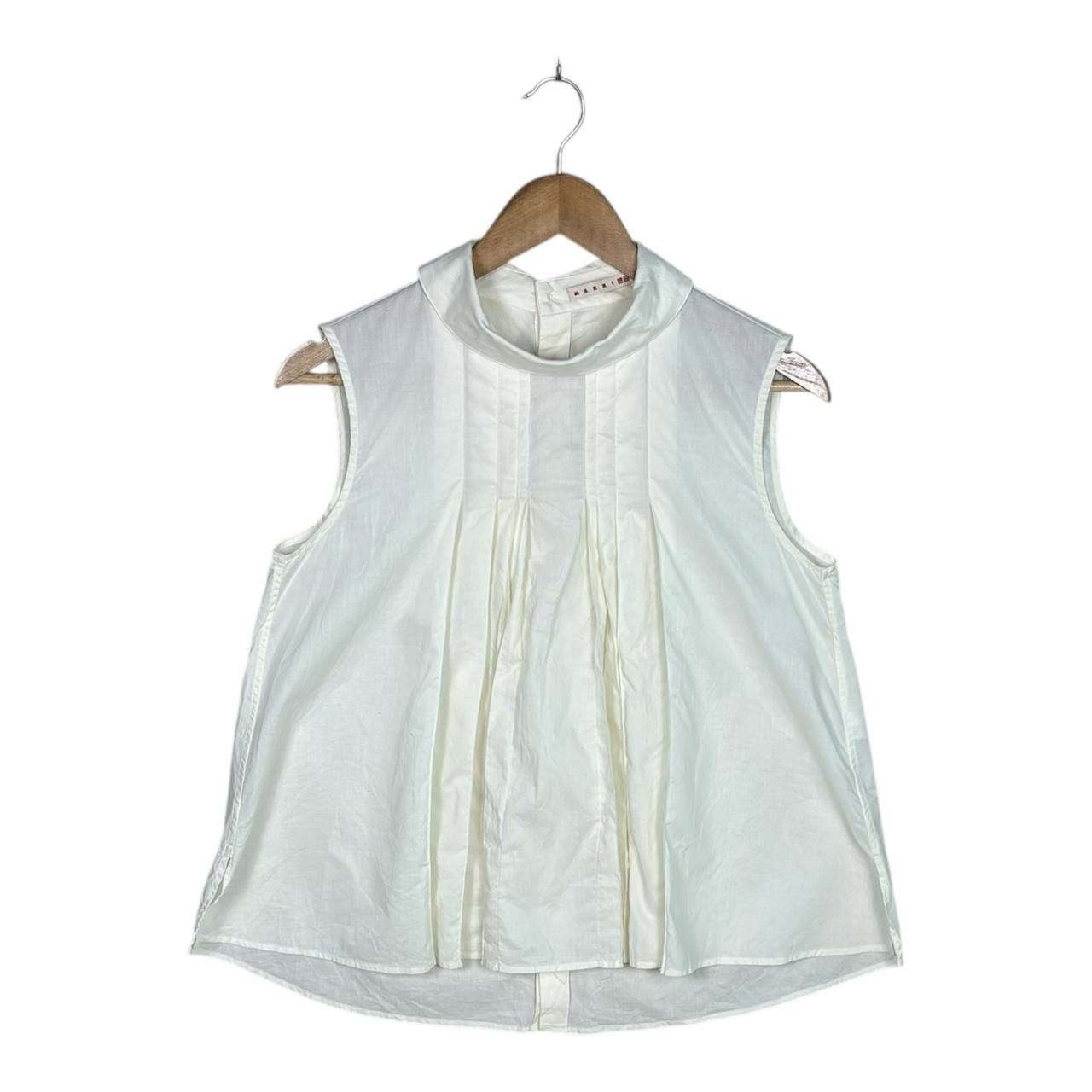 Marni × Uniqlo SS22 MARNI UNIQLO SLEEVELESS BLOUSE M Size M / US 6-8 / IT 42-44 - 2 Thumbnail
