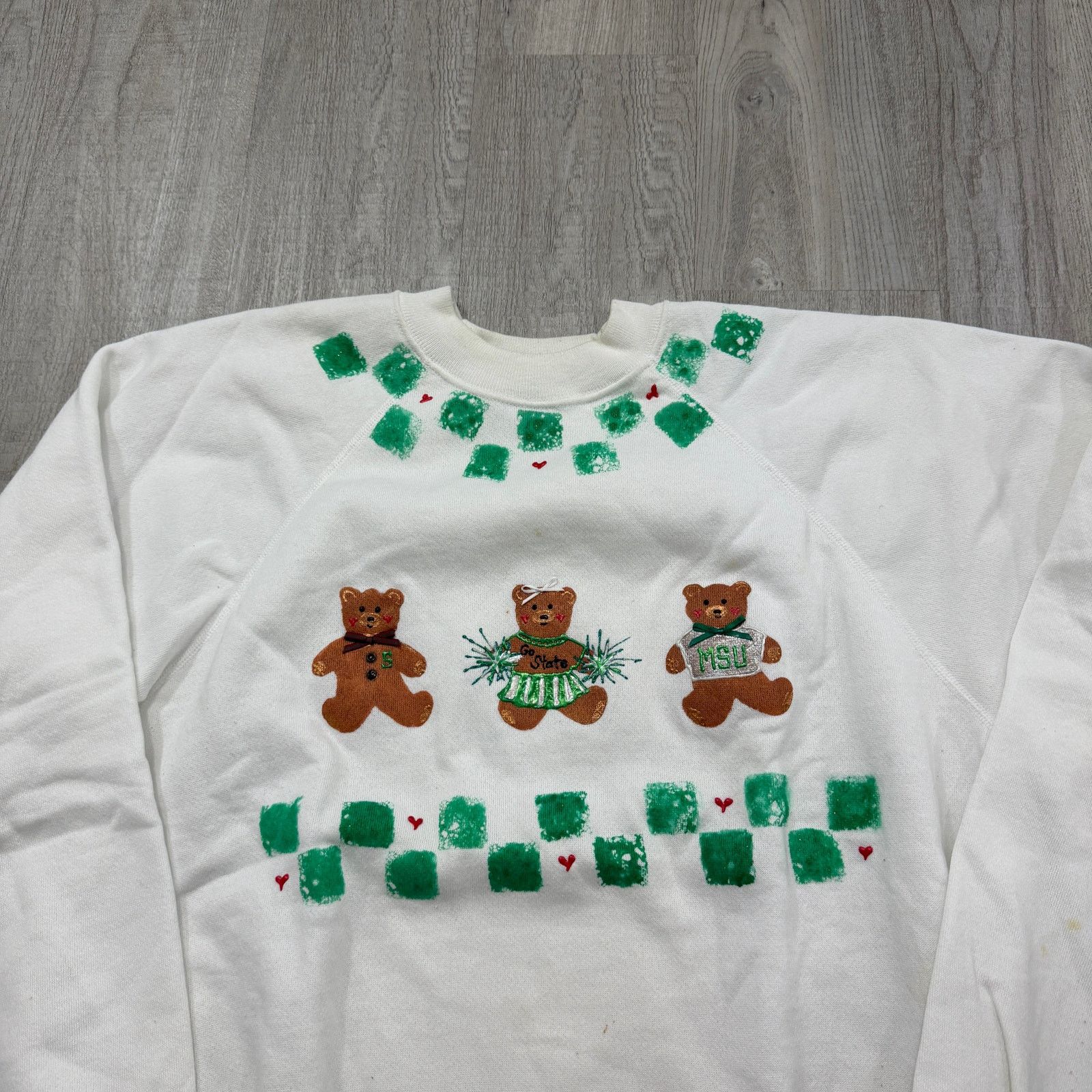 Vintage Vintage Michigan State Spartans Teddy Bear Sweatshirt XL Size US XL / EU 56 / 4 - 2 Thumbnail