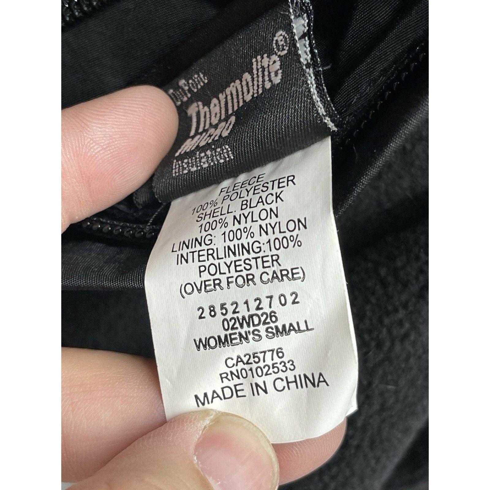 Other VINTAGE Y2K Pure Polaris Black Fleece Jacket Thermolite Wome Size ONE SIZE - 9 Thumbnail