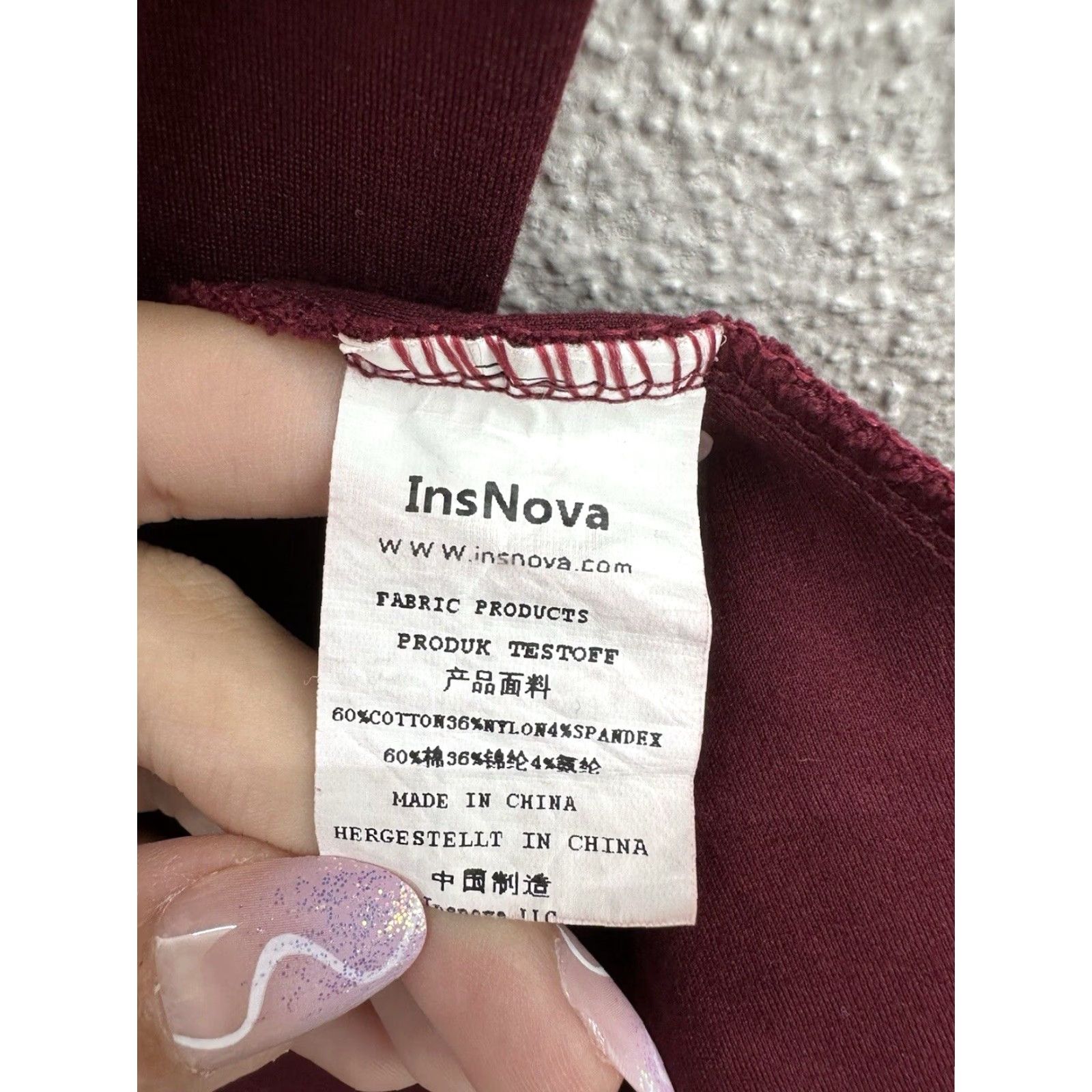 Vintage InsNova Womens Dress XS Maroon Cold Shoulder Sleeveless V-Neck Dress Short Sleeve No? Size XS / US 0-2 / IT 36-38 - 4 Thumbnail
