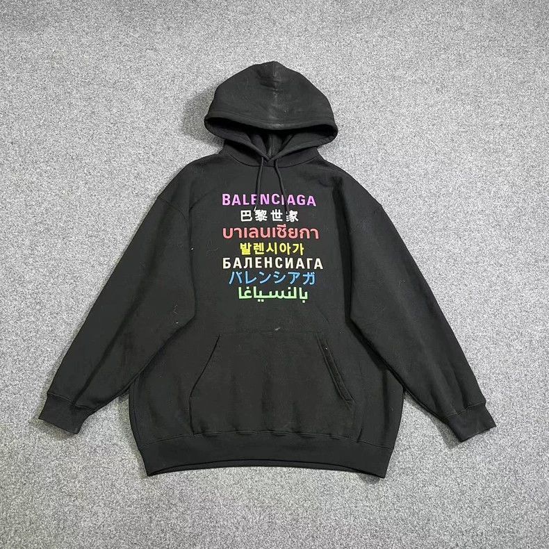 Balenciaga Balenciaga Black Graphic Hoodie - dmc Size US XL / EU 56 / 4 - 1 Thumbnail
