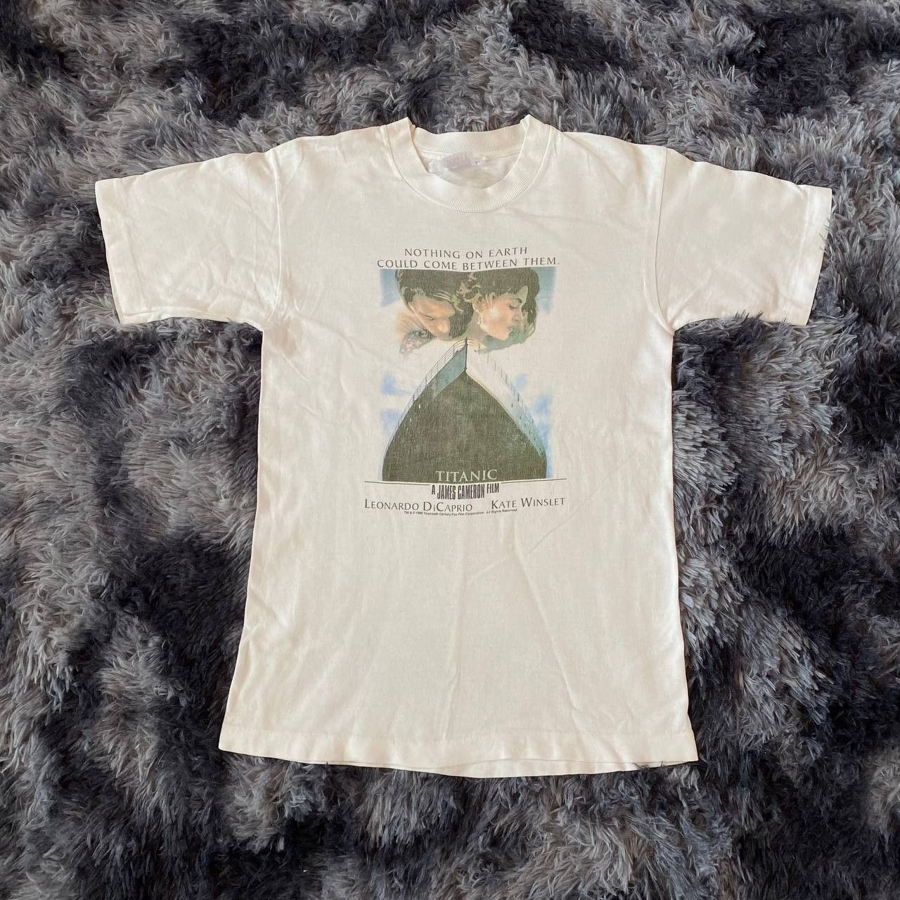 image of Fruit Of The Loom x Movie Vintage Titanic Movie Film in White, Men's (Size Small)