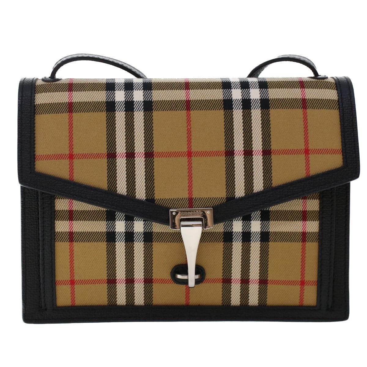 image of Burberry House Check Shoulder Bag in White, Women's
