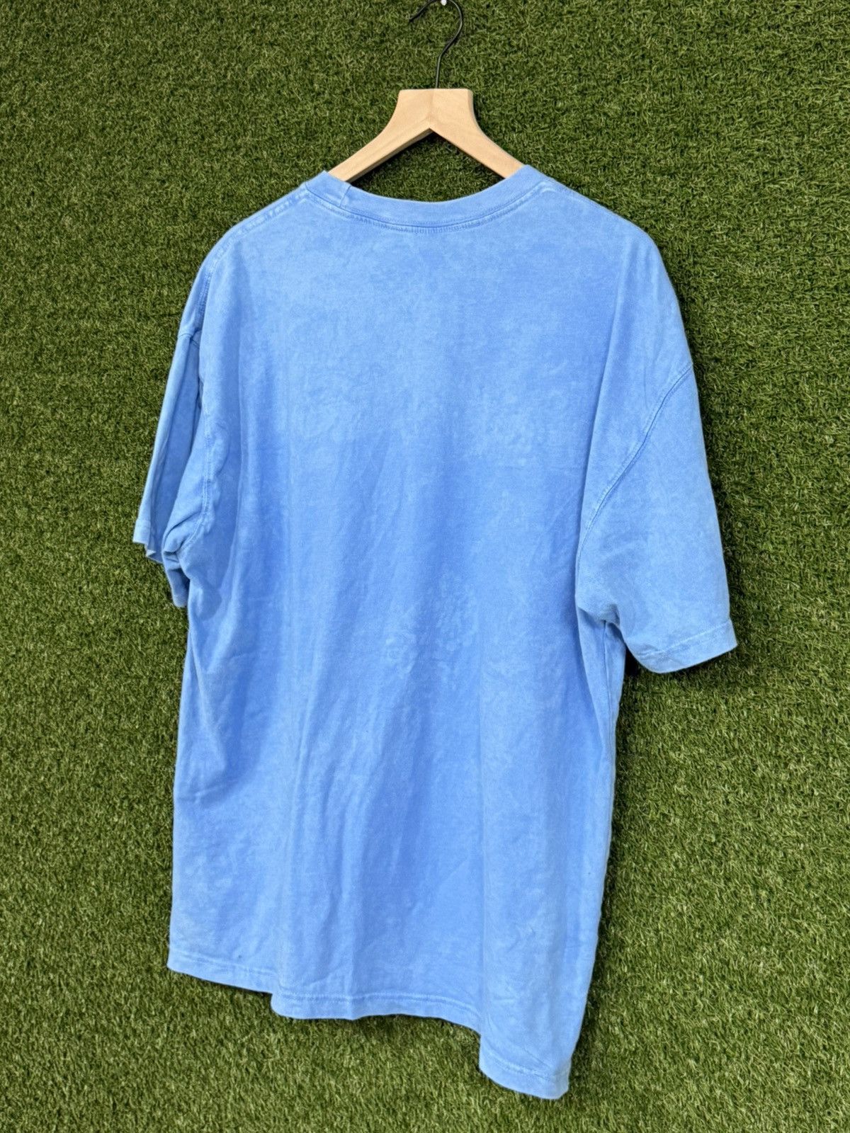 Nike Nike Vintage Oversized Throwback Swoosh Blue Loose Logo Tee Size US XL / EU 56 / 4 - 3 Thumbnail