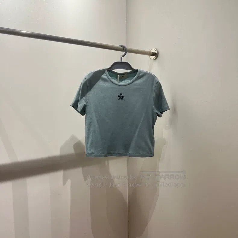 Fendi Fendi Solid Color Logo Lettering Short Sleeve Size XL / US 12-14 / IT 48-50 - 1 Thumbnail
