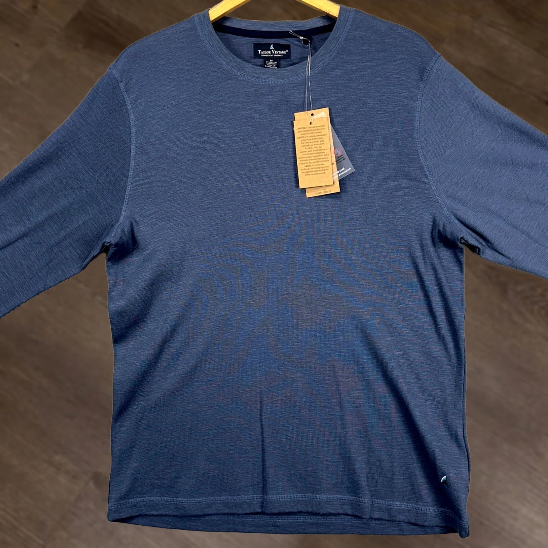 Vintage VINTAGE Tailor Vintage AeroTec Mens Pullover Sweatshirt M Blue Crewneck Stretch NEW Size US M / EU 48-50 / 2 - 1 Thumbnail