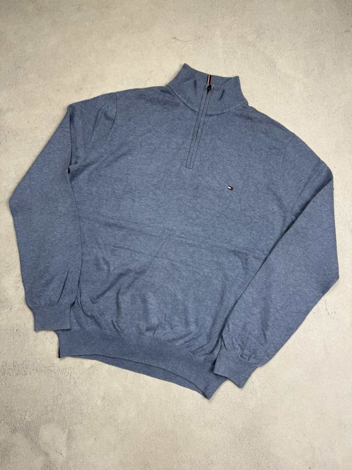 Tommy Hilfiger Tommy Hilfiger Knit Half Zip Sweater Jumper Size US L / EU 52-54 / 3 - 2 Thumbnail