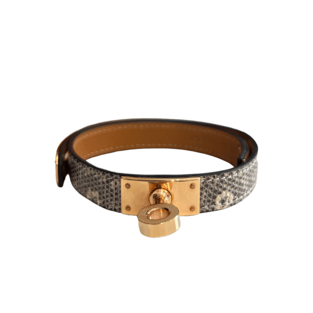Hermes HERMÈS Kelly double tour bracelet in lizard size S Size ONE SIZE - 1 Thumbnail