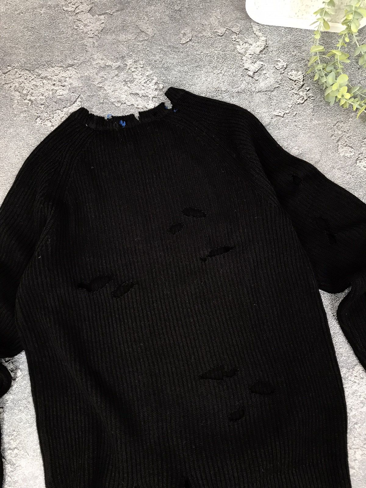 Designer × Nike ♻️1 OF 1 HANDMADE DISTRESSED AVANTGARDE KNITED SWEATER,NIKE Size US S / EU 44-46 / 1 - 11 Thumbnail