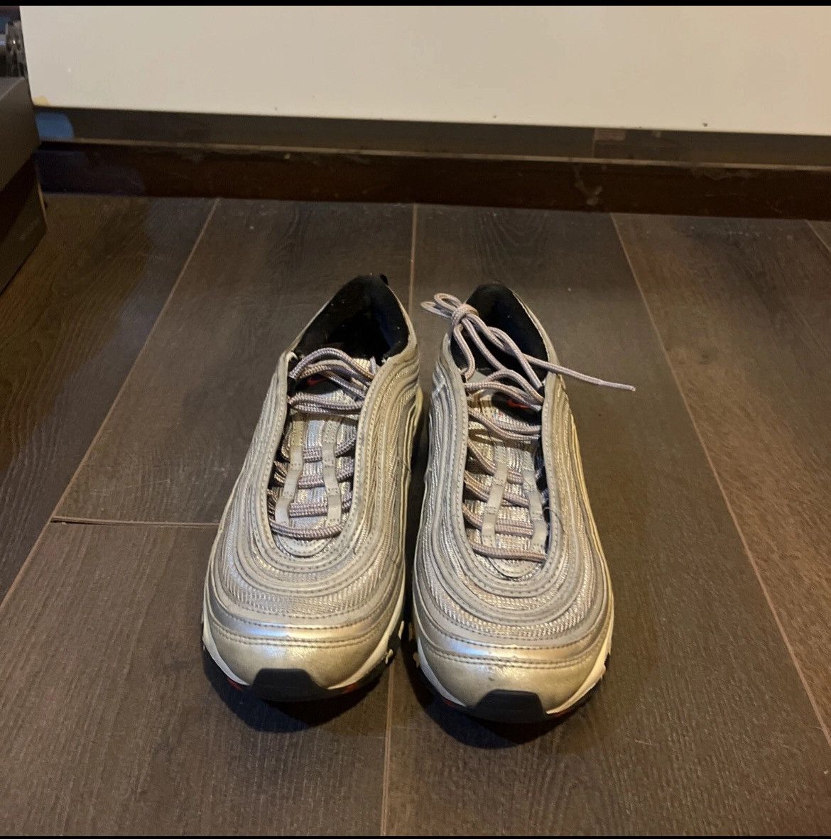 Nike Nike Air Max 97 Silver Bullet Size US 5.5 / EU 38 - 3 Thumbnail
