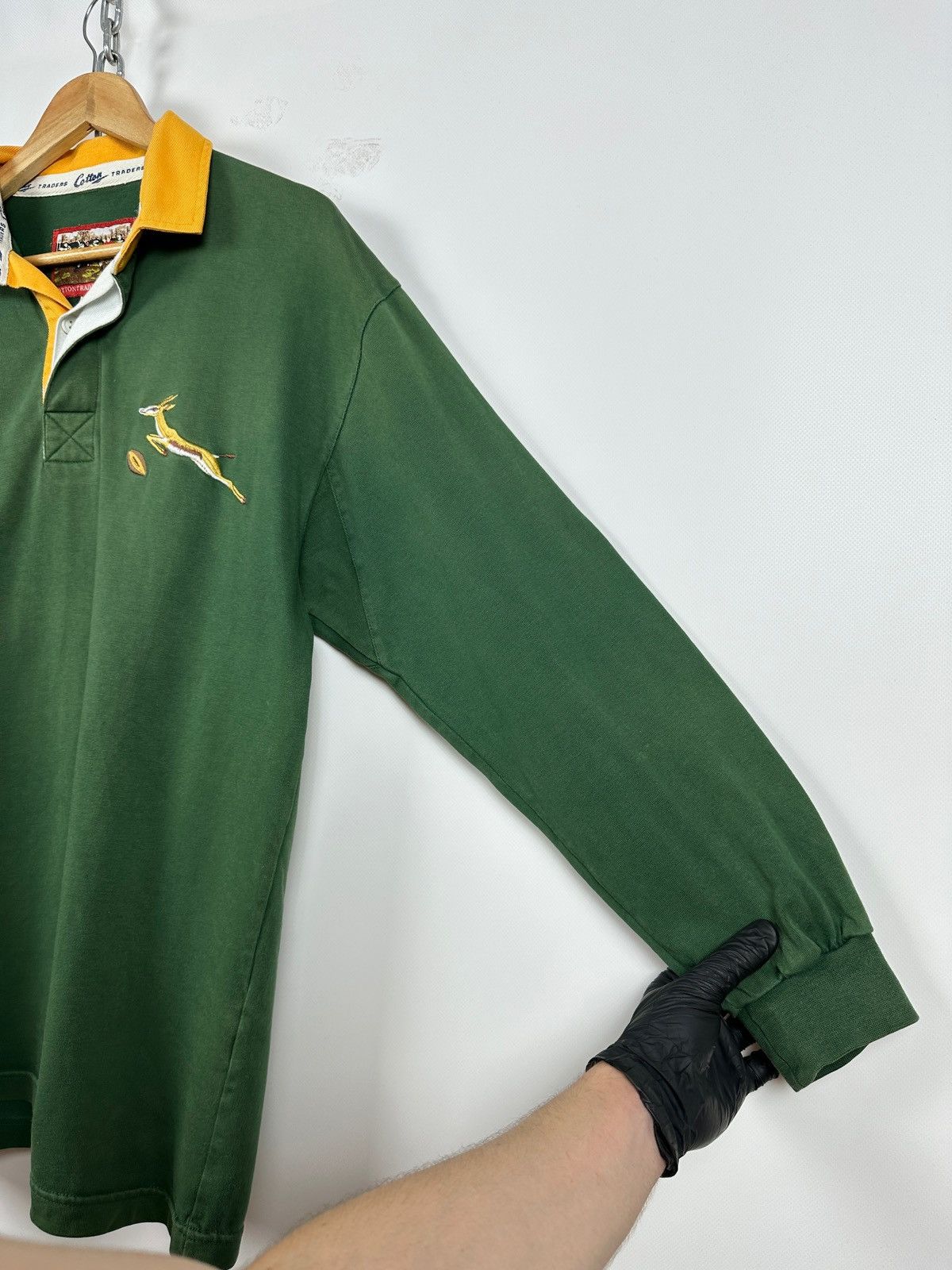 Cotton Traders Vintage South Africa Rugby Cotton Traders Long Sleeve Shirt Size US L / EU 52-54 / 3 - 10 Thumbnail
