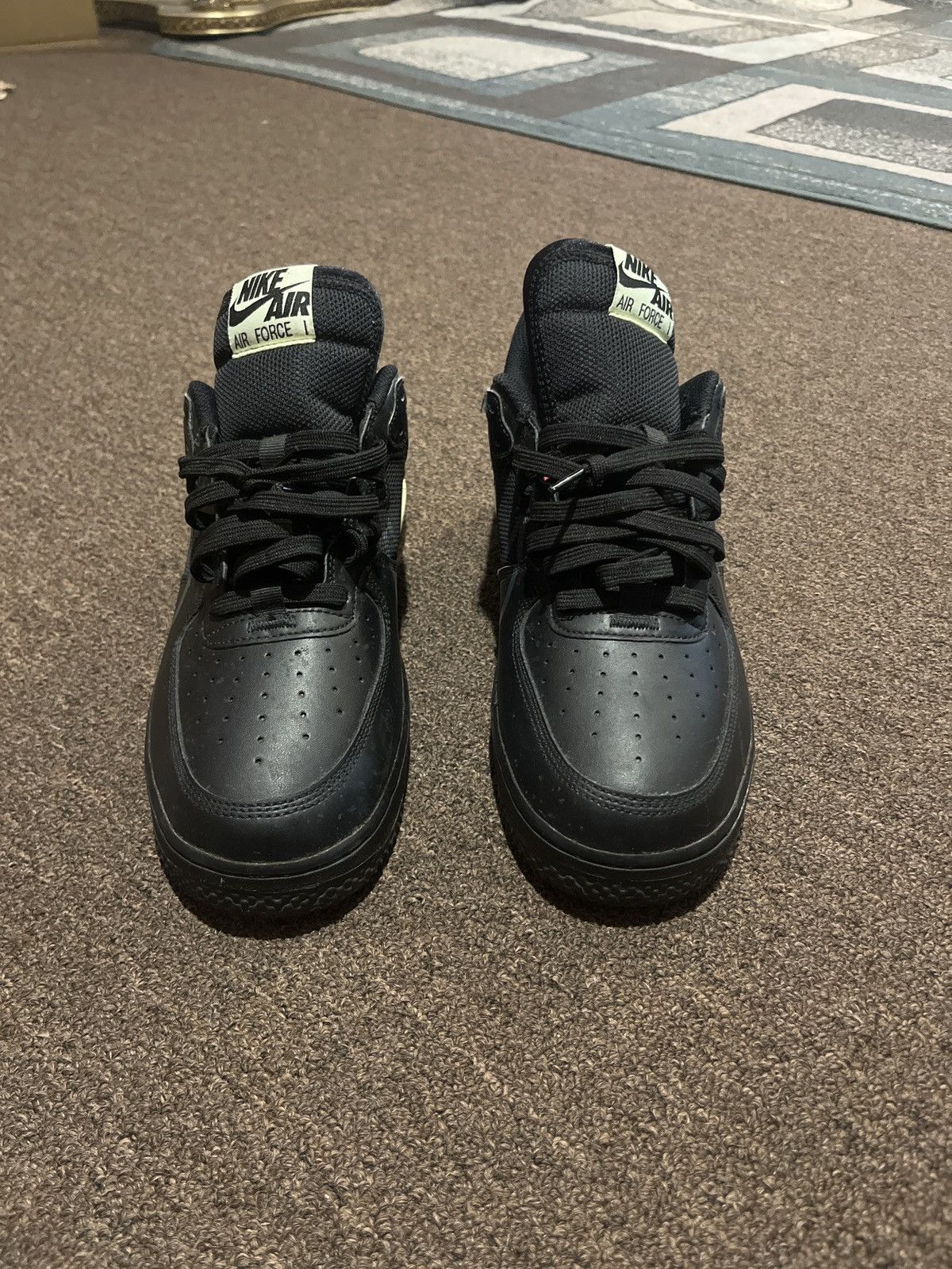 Nike Black/ purple Nike air 1s Size US 10.5 / EU 43-44 - 4 Thumbnail