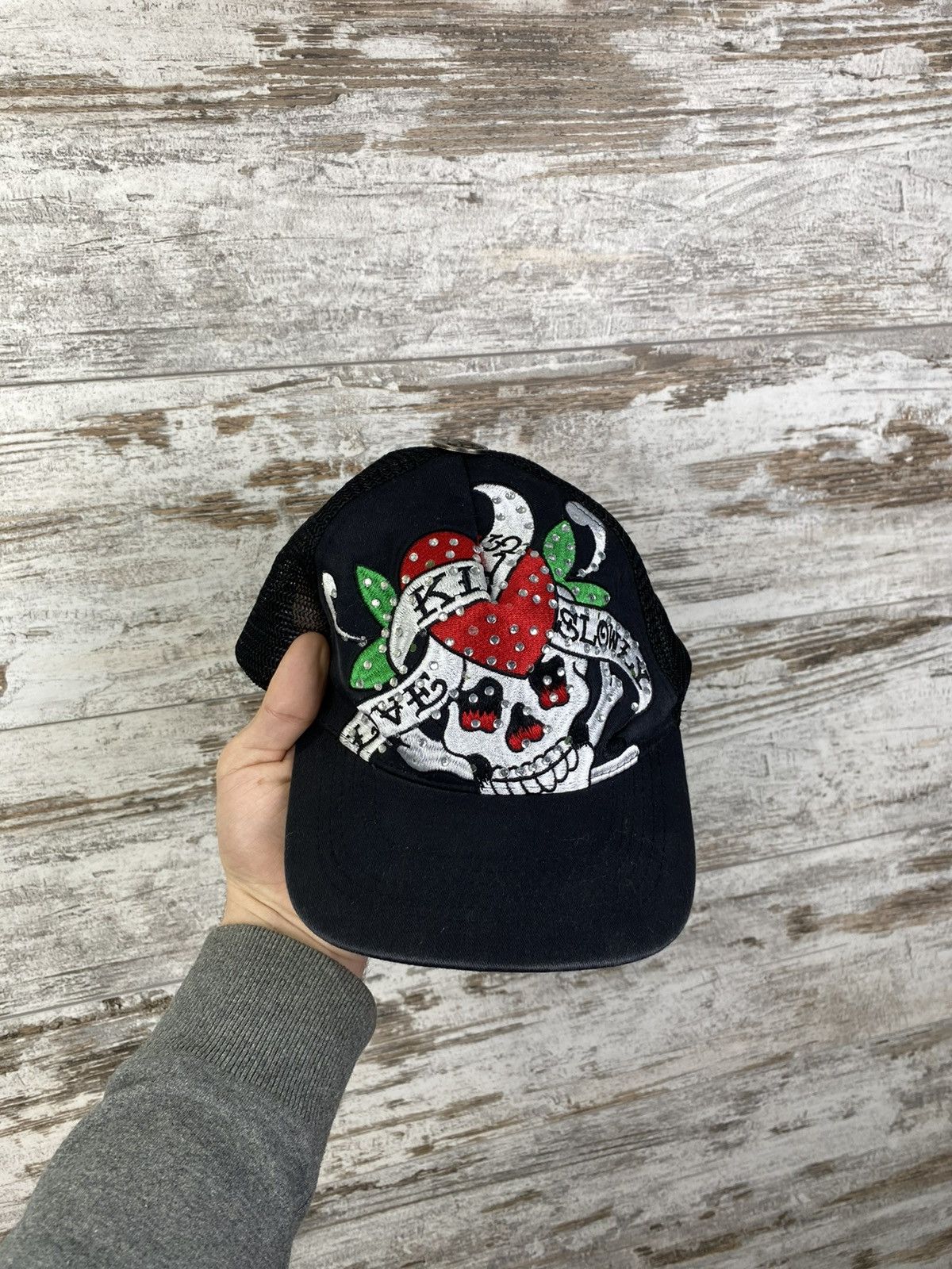 Christian Audigier × Ed Hardy × Vintage Mens Vintage Ed Hardy by Christian Audigier cap hats Japan Size ONE SIZE - 2 Thumbnail
