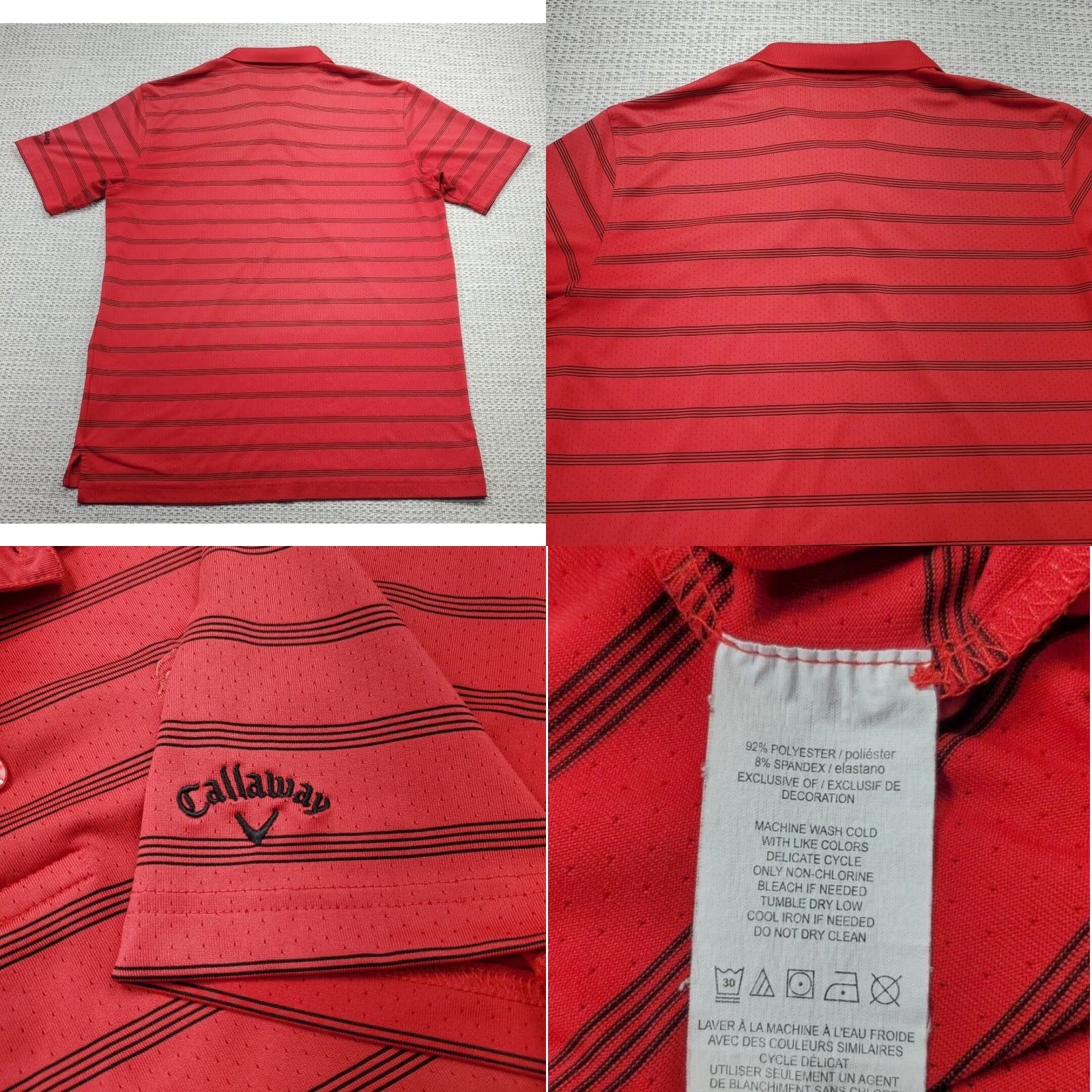 Callaway Callaway Opti Dri Golf Polo Shirt Mens M Short Sleeve V Logo The Refuge Polo Shirt Size US M / EU 48-50 / 2 - 8 Thumbnail