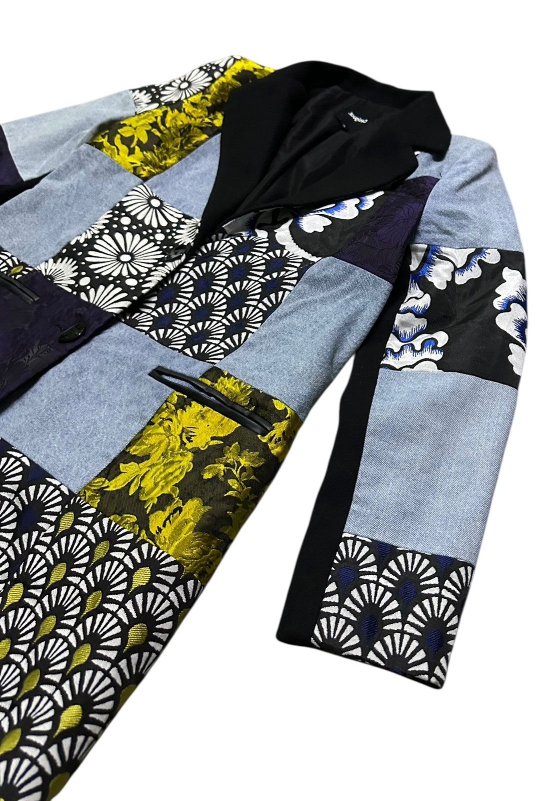 Japanese Brand Desigual patchwork long jacket Size M / US 6-8 / IT 42-44 - 4 Thumbnail
