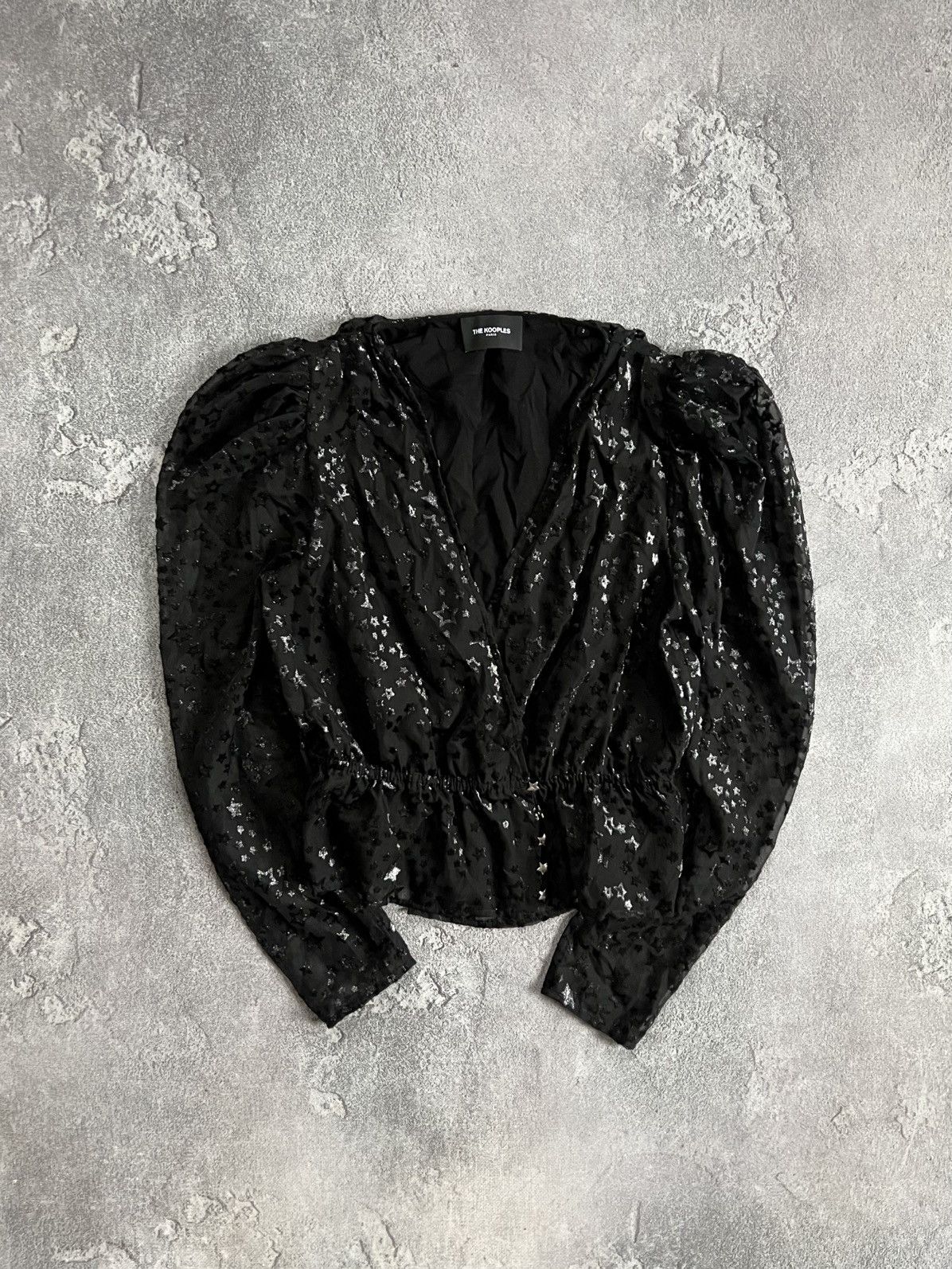 The Kooples The Kooples Blouse Top Stars Print Black Romantic Size 2 Size XS / US 0-2 / IT 36-38 - 1 Thumbnail
