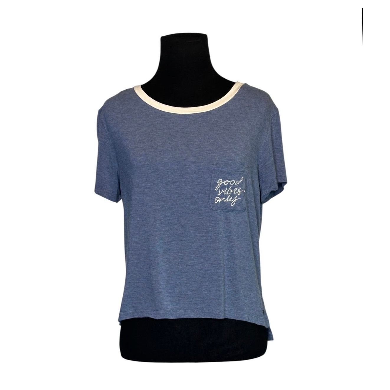 American Eagle Outfitters American Eagle blue short sleeves T-shirt size Small Size S / US 4 / IT 40 - 1 Thumbnail