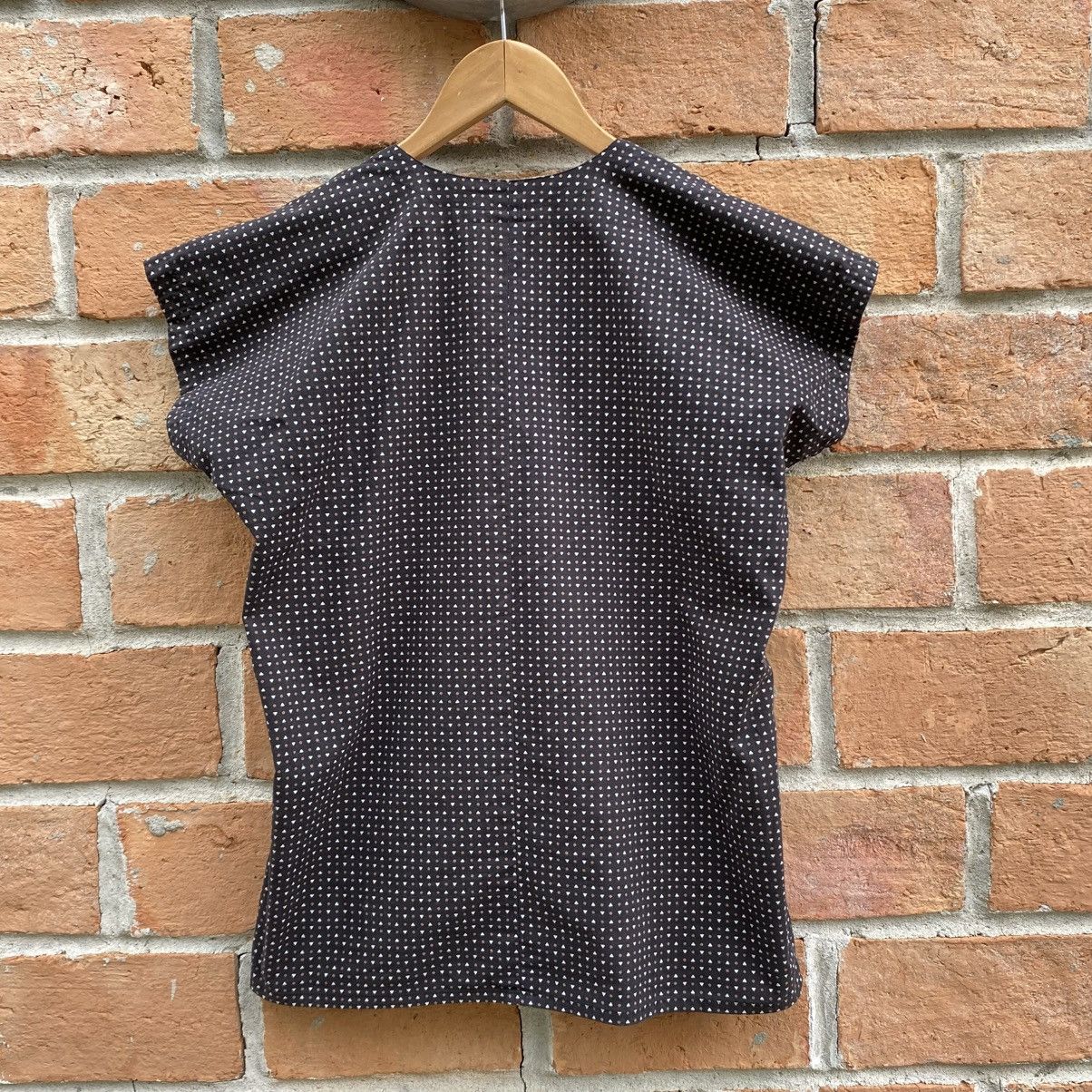 Kenzo KENZO Black Dot V-Neck Blouse Size M / US 6-8 / IT 42-44 - 2 Thumbnail