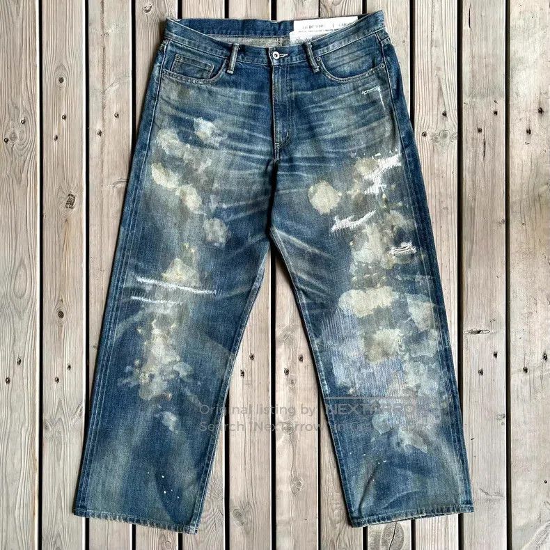 Neighborhood Neighborhood size L Distressed Blue Dirty Pants Size US 27 - 1 Thumbnail