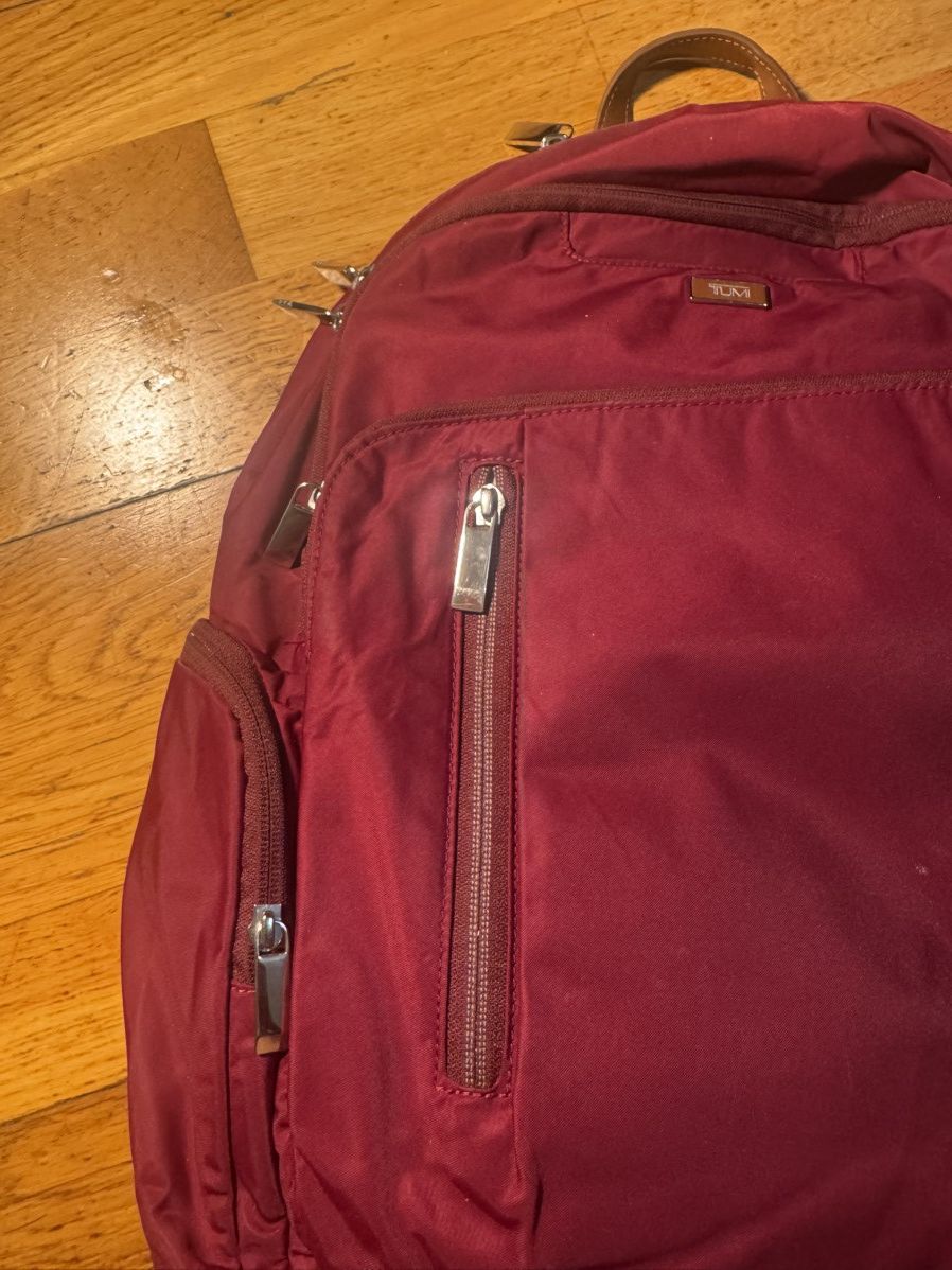 Tumi TUMI Voyageur Red Nylon Backpack / Laptop Travel Bag Size ONE SIZE - 2 Thumbnail