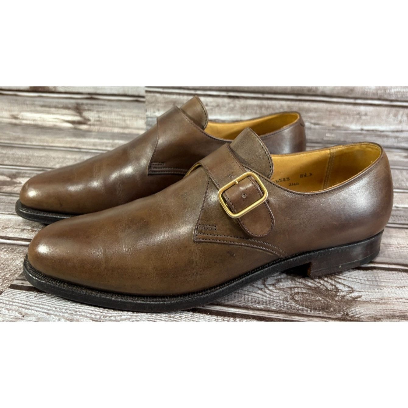 Brooks Brothers Brooks Brothers Peal & Co CROCKETT JONES Monk Dress Shoes co Size US 8.5 / EU 41-42 - 1 Thumbnail