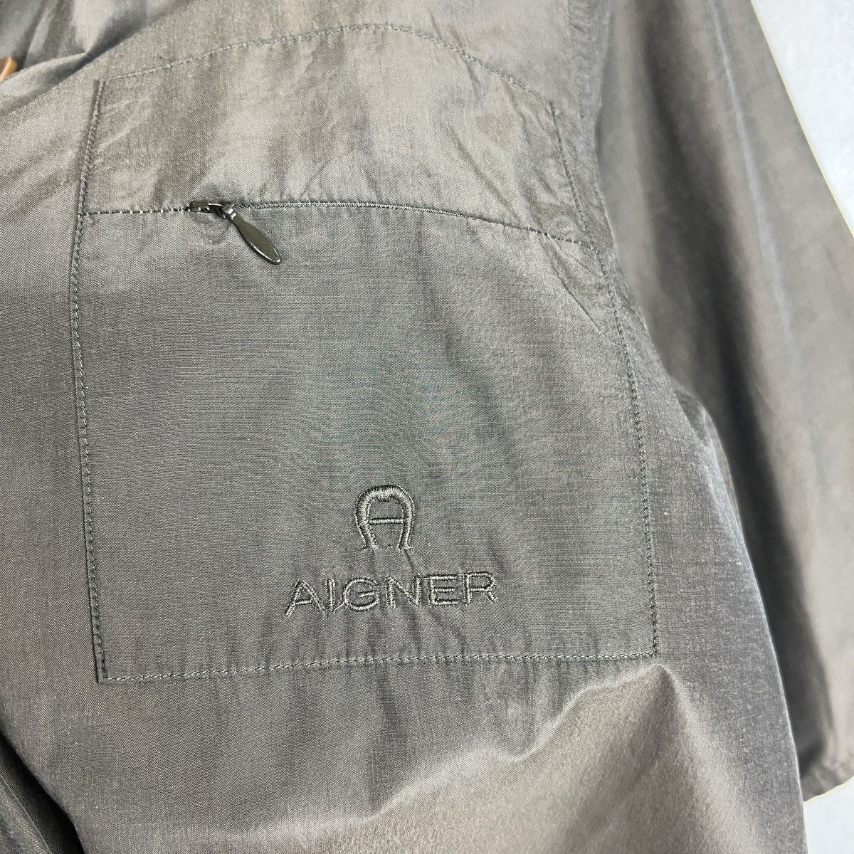 Aigner 🔥 Aigner Short Sleeve Shirt Jacket Size M / US 6-8 / IT 42-44 - 10 Thumbnail