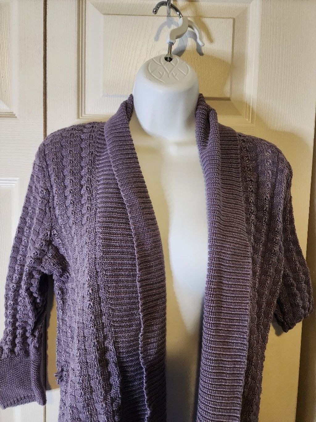 Other Dressbarn Purple Cardigan Size XS / US 0-2 / IT 36-38 - 2 Thumbnail