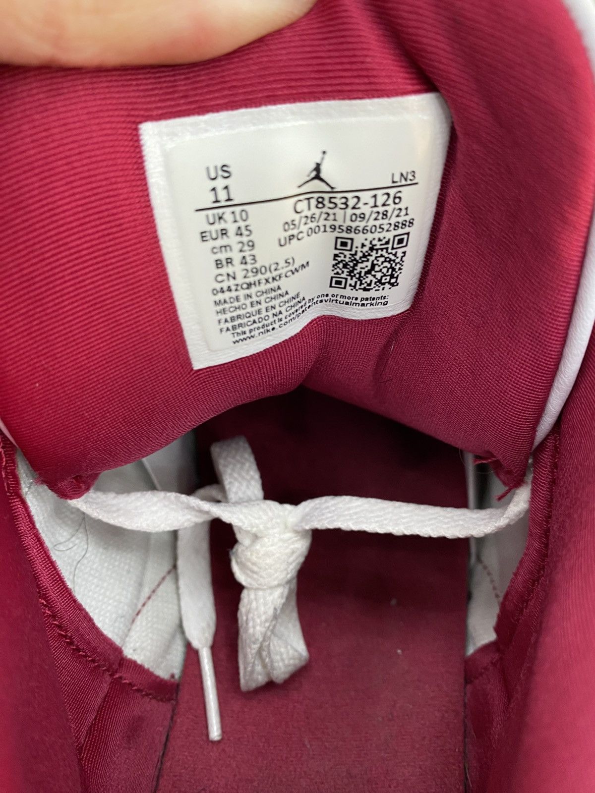 Jordan Brand Jordan 3 Cardinal Size US 11 / EU 44 - 7 Thumbnail
