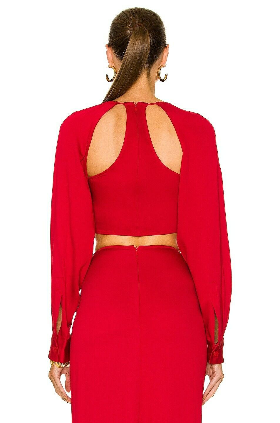 Christopher Esber Ruched Floating Long Sleeve Top Size XS / US 0-2 / IT 36-38 - 4 Thumbnail
