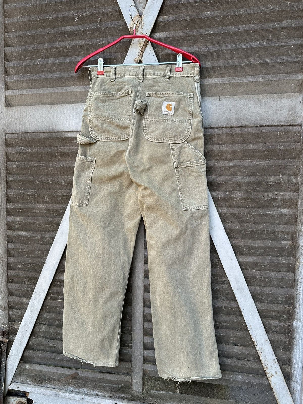 Carhartt 👹Vintage Carhartt Carpenter Khakis Pants Size US 27 - 2 Thumbnail