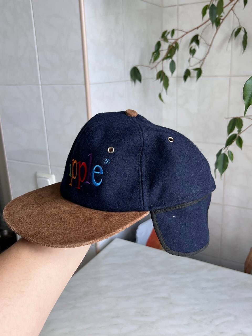 Apple × Vintage 90s Vintage Apple Macintosh Rainbow Cap Hat Size ONE SIZE - 10 Thumbnail