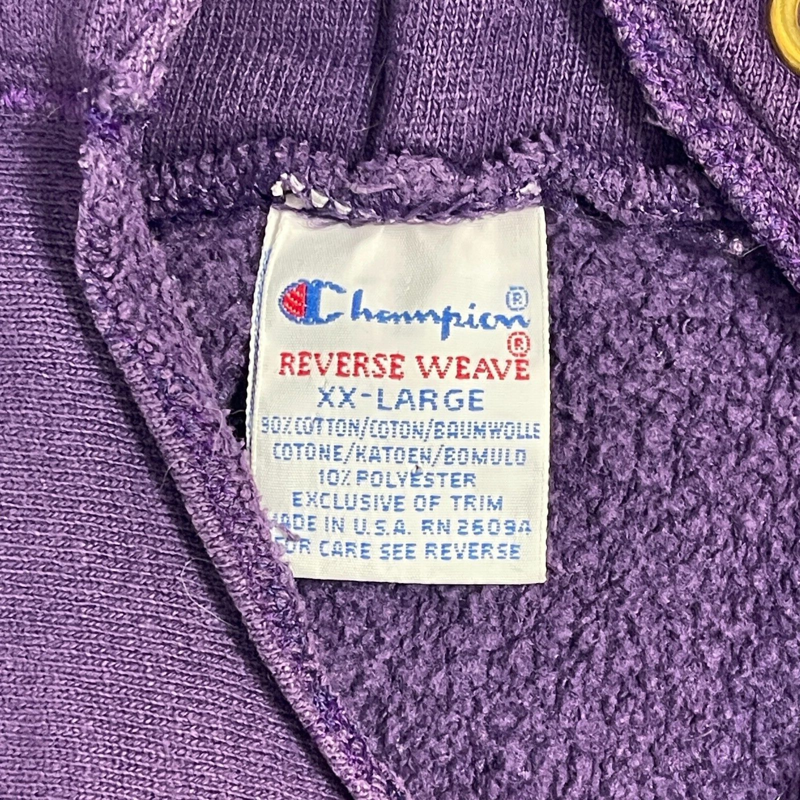 Champion Champion Reverse Weave OOAK Vtg V-Neck Cone Head Pullover Ho Size US XXL / EU 58 / 5 - 5 Thumbnail