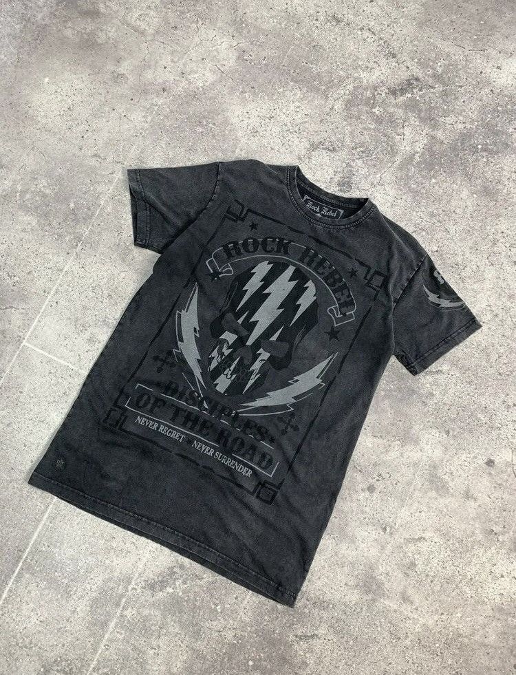 Band Tees Affliction Style Rock Rebel AOP Band Tee Y2K Size US M / EU 48-50 / 2 - 5 Thumbnail