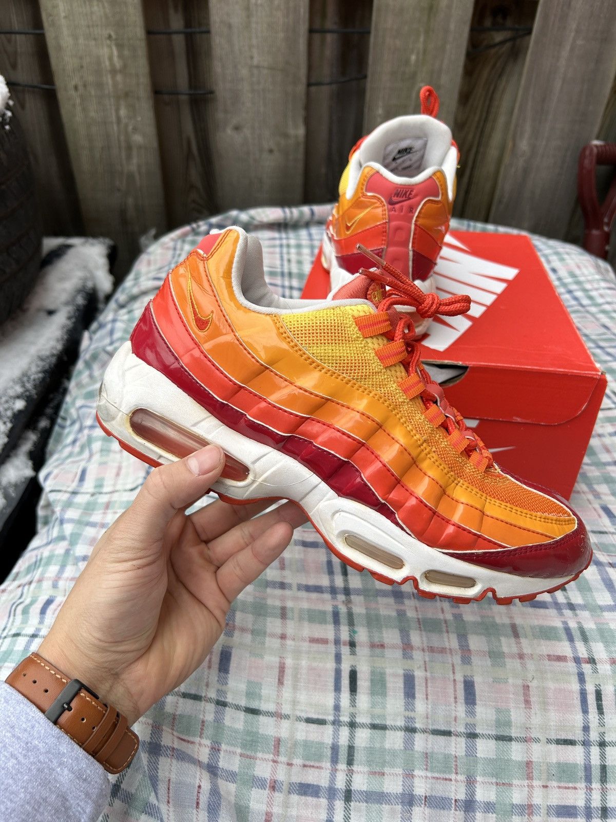 Nike Nike Air Max 95 Fantastic Four Human Torch Grailed