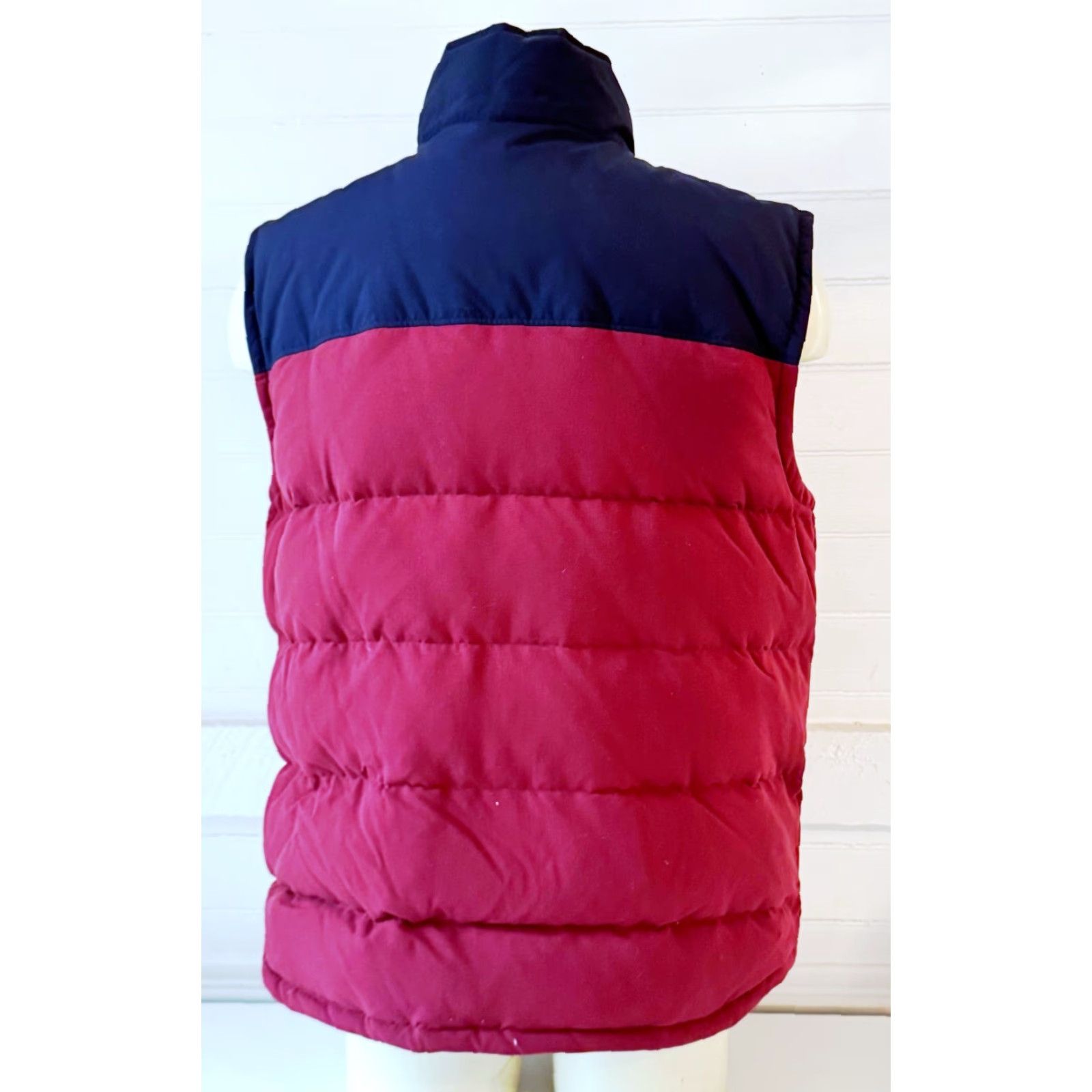 Patagonia PATAGONIA Vest Mens XL Bivy Down Full Zip Nylon Canvas Two-Tone Oxblood Burgundy Size US XL / EU 56 / 4 - 3 Thumbnail
