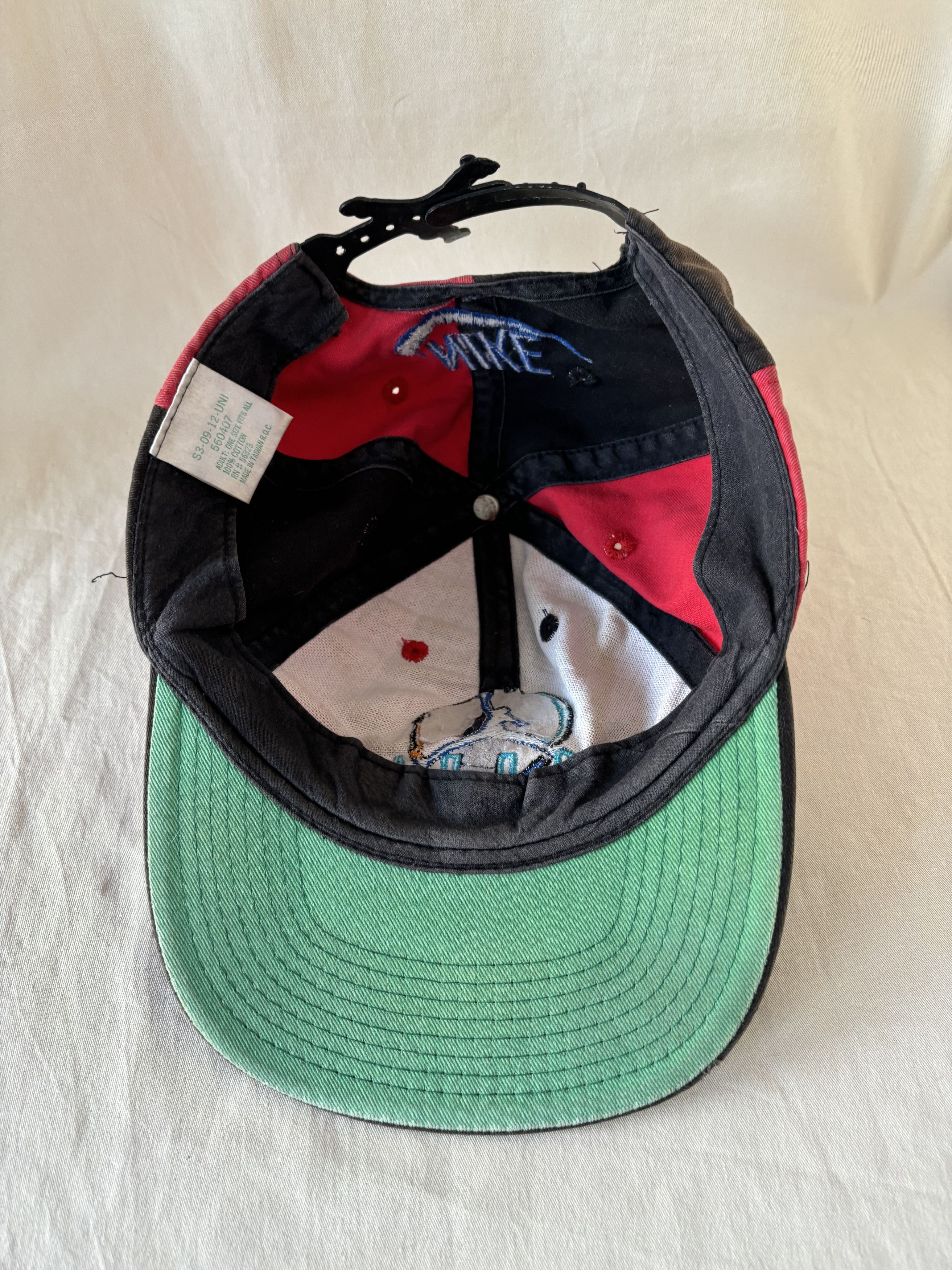 Jordan Brand × Nike × Vintage Vintage Nike Air Jordan Aqua 8 Pinwheel Faded Snapback Size ONE SIZE - 9 Thumbnail