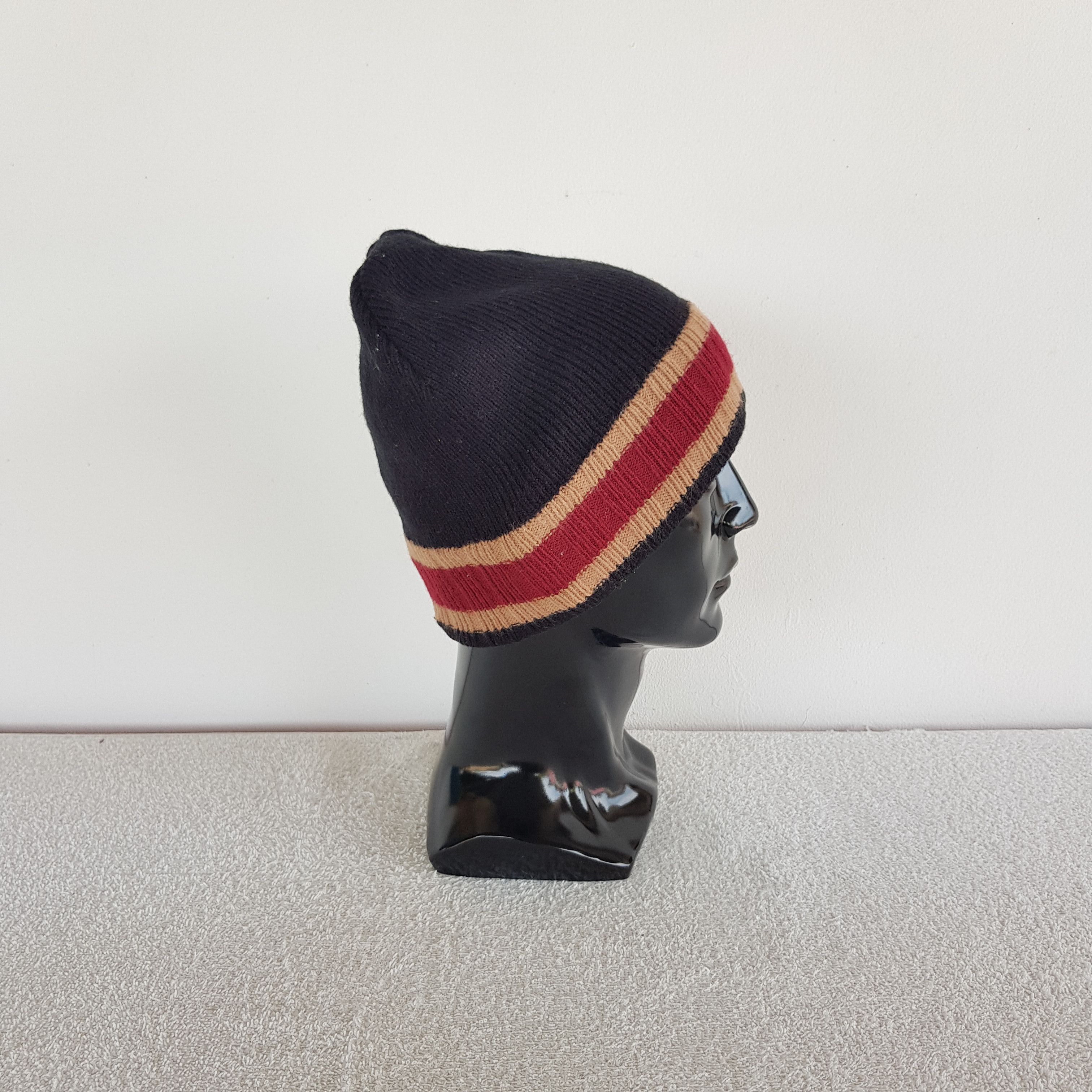 Other Vintage Homeless Stripe Beanie Knit Crochet Snow Caps Hats Size ONE SIZE - 3 Thumbnail